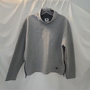 OGIO Women's Transition Pullover Cowl Neck Sweatshirt Gray Sz M Side Zips
